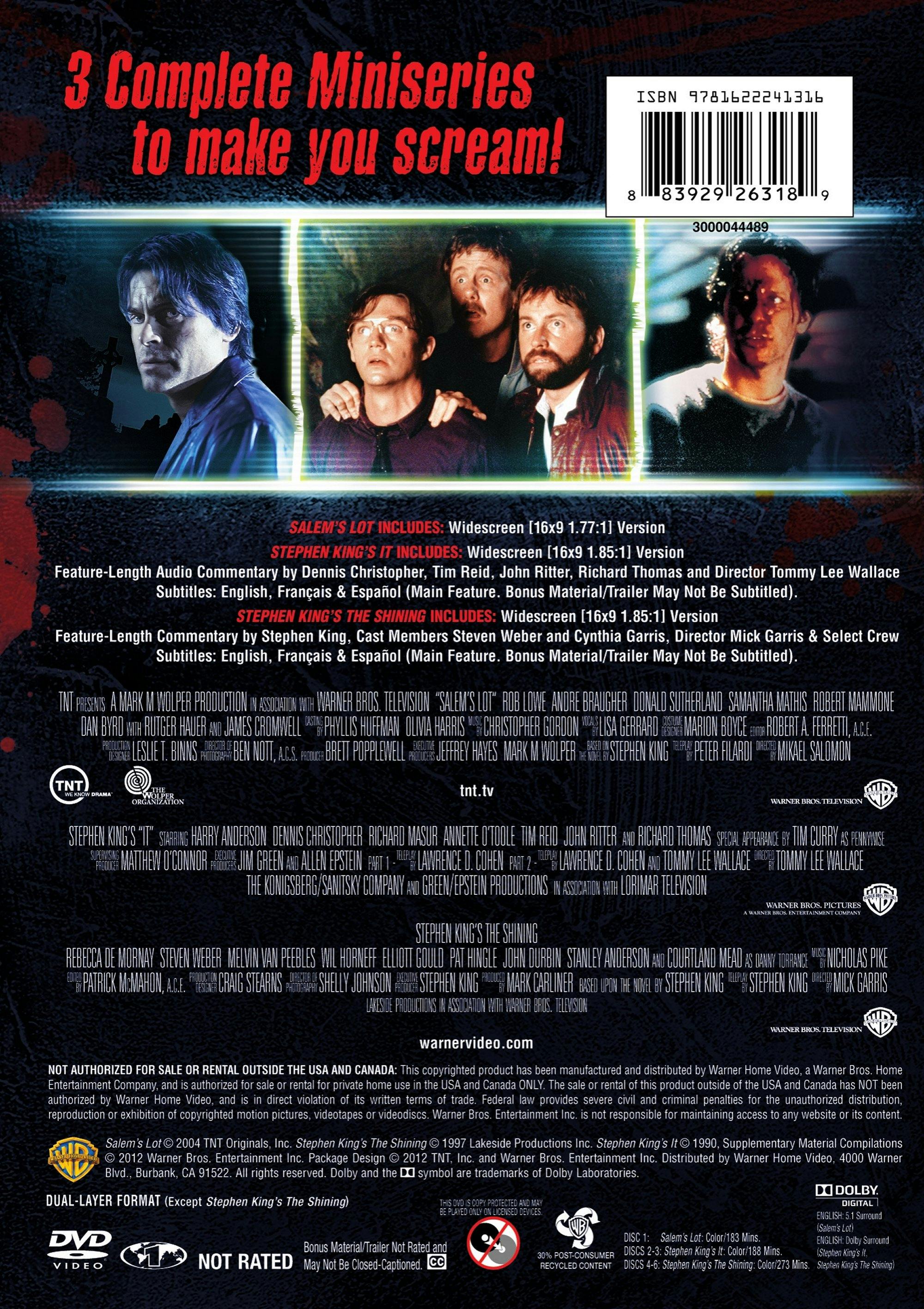 Triple Terror Collection - The Shining/It/Salem's Lot (Box Set) [DVD] - Image 2