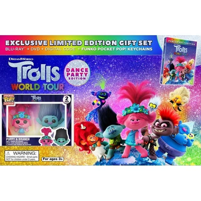 Trolls 2: World Tour (with FUNKO Pop Keychains) [Blu-ray] - Image 3