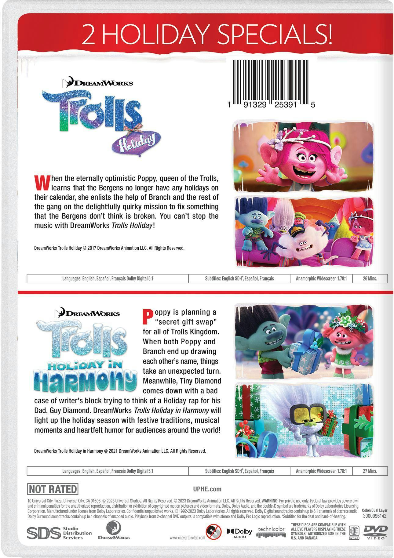 Trolls: Holiday/Trolls: Holiday in Harmony [DVD] - Image 3