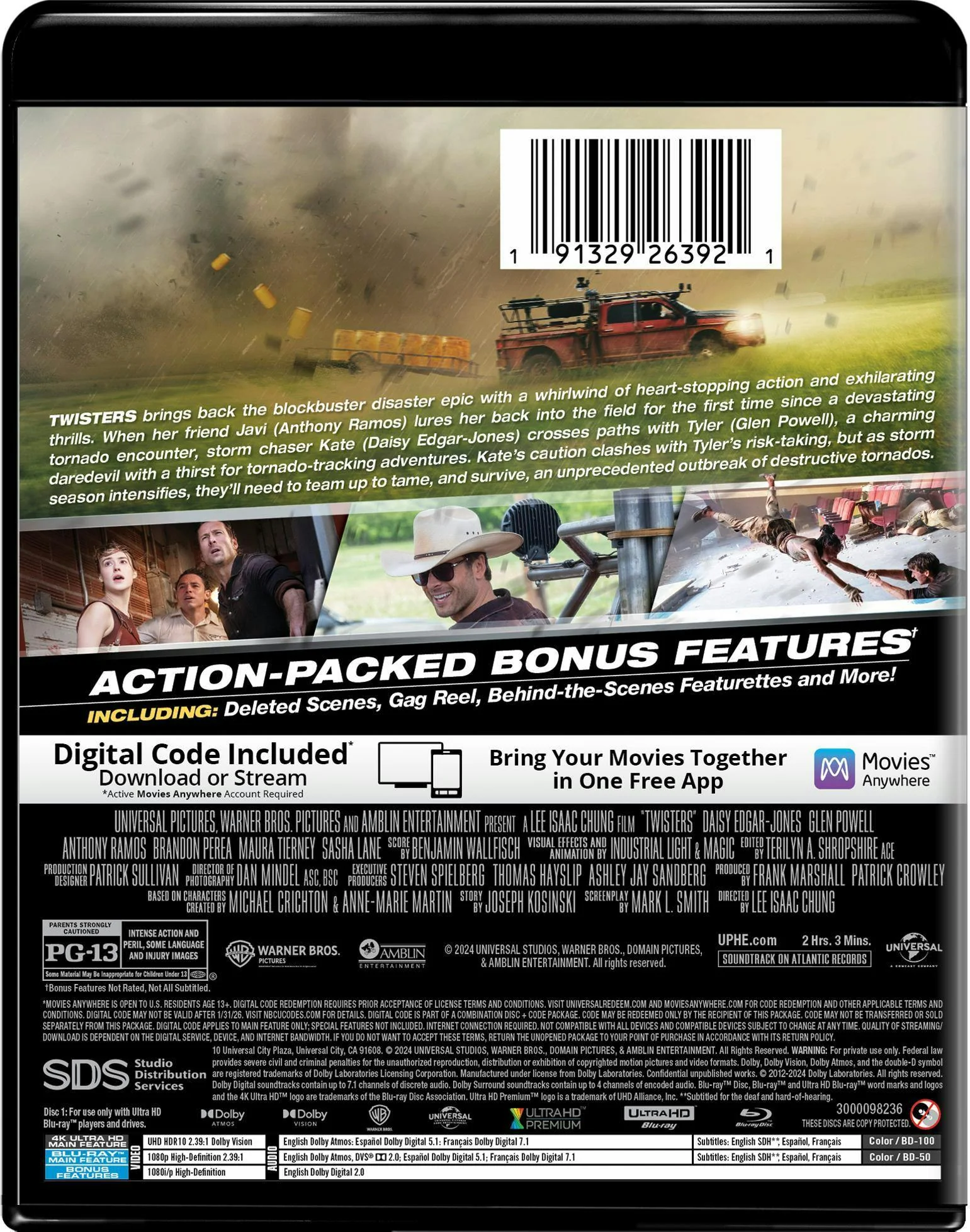 Twisters - Collector's Edition 4K Ultra HD + Blu-ray + Digital (4K Ultra HD + Blu-ray) [UHD] - Image 3