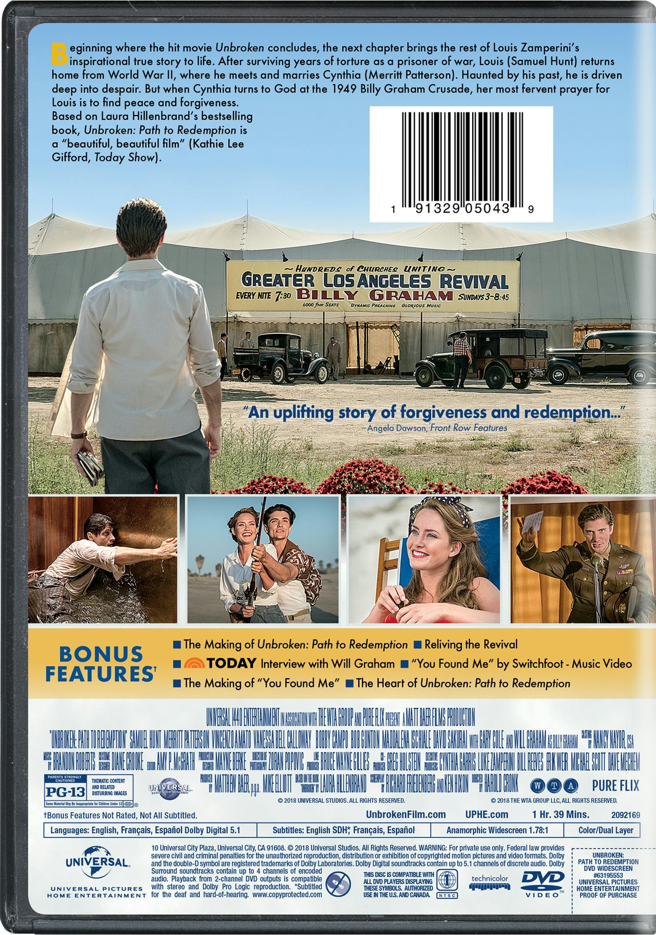 Unbroken - Path to Redemption [DVD] - Image 2