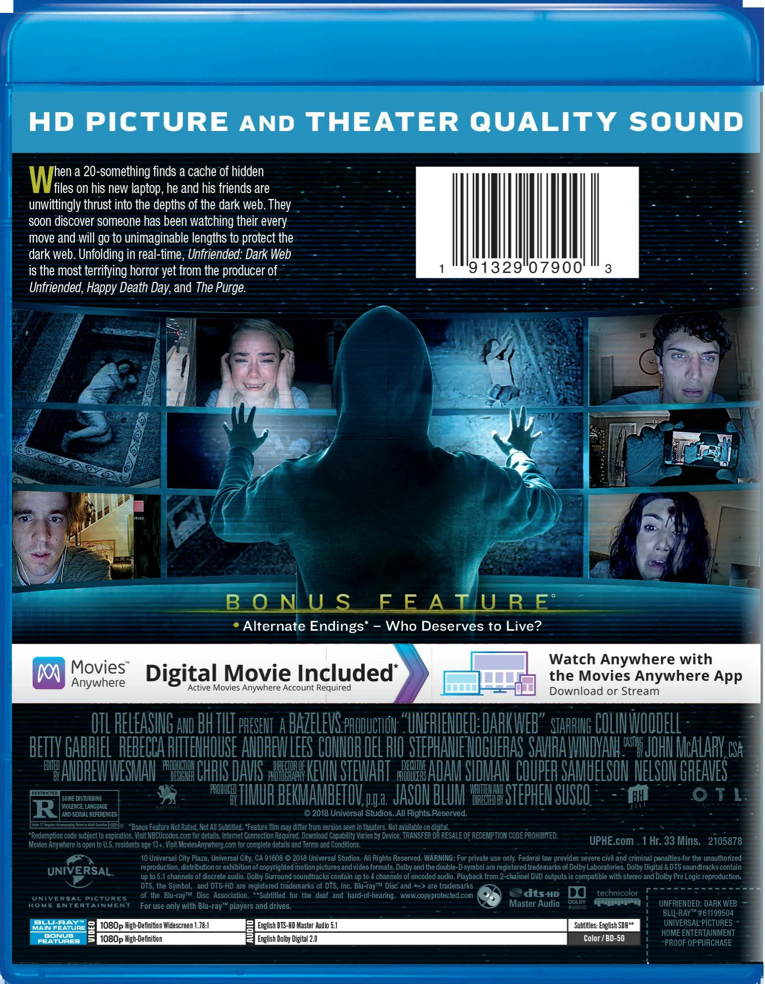 Unfriended - Dark Web (Blu-ray + Digital HD) [Blu-ray] - Image 2