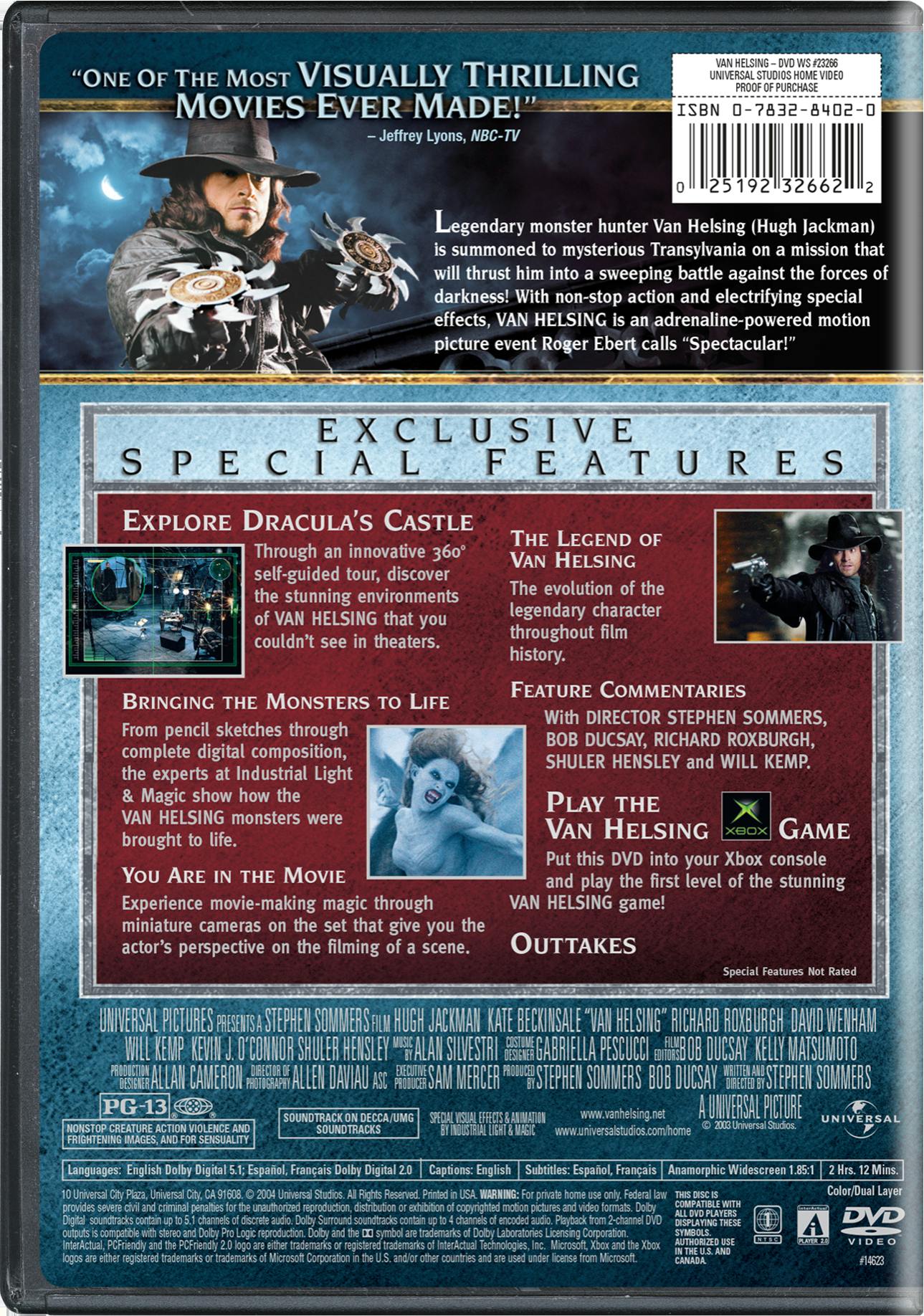 Van Helsing (DVD Widescreen) [DVD] - Image 3