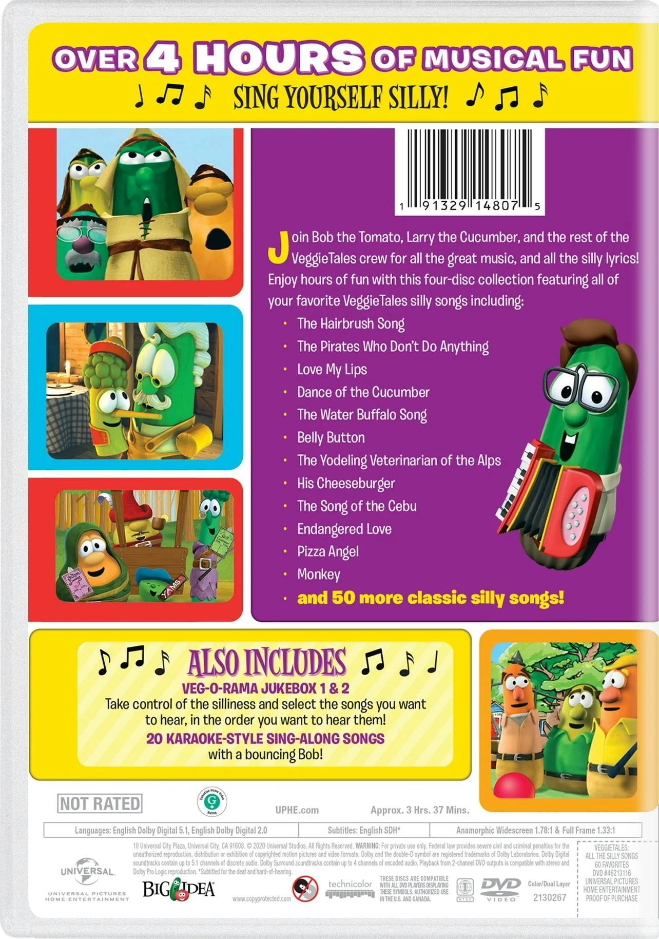 VeggieTales: All the Silly Songs - 60 Favorites [DVD] - Image 3