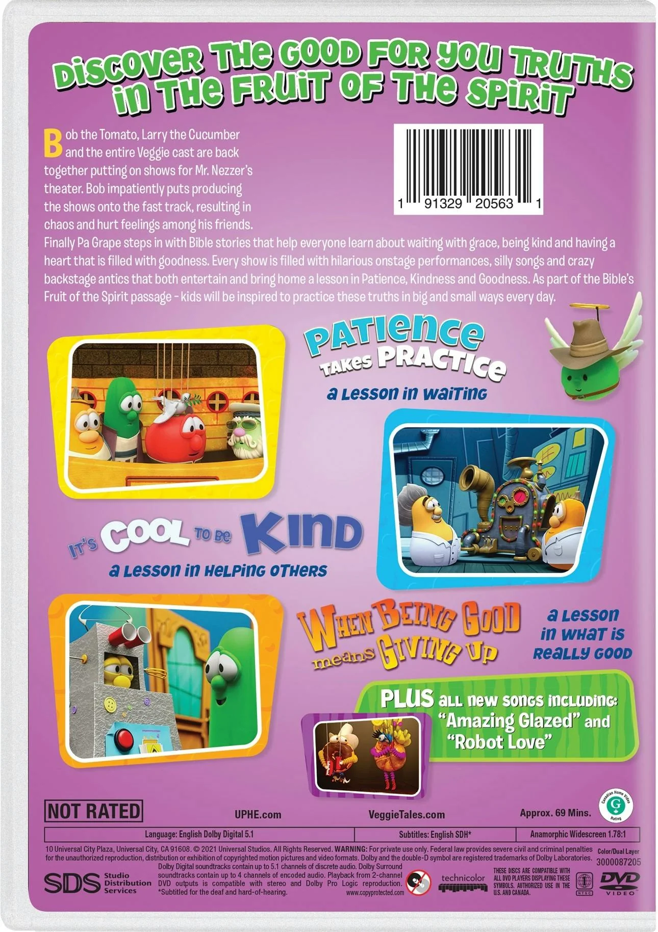 VeggieTales: Fruits of the Spirit Stories... [DVD] - Image 2