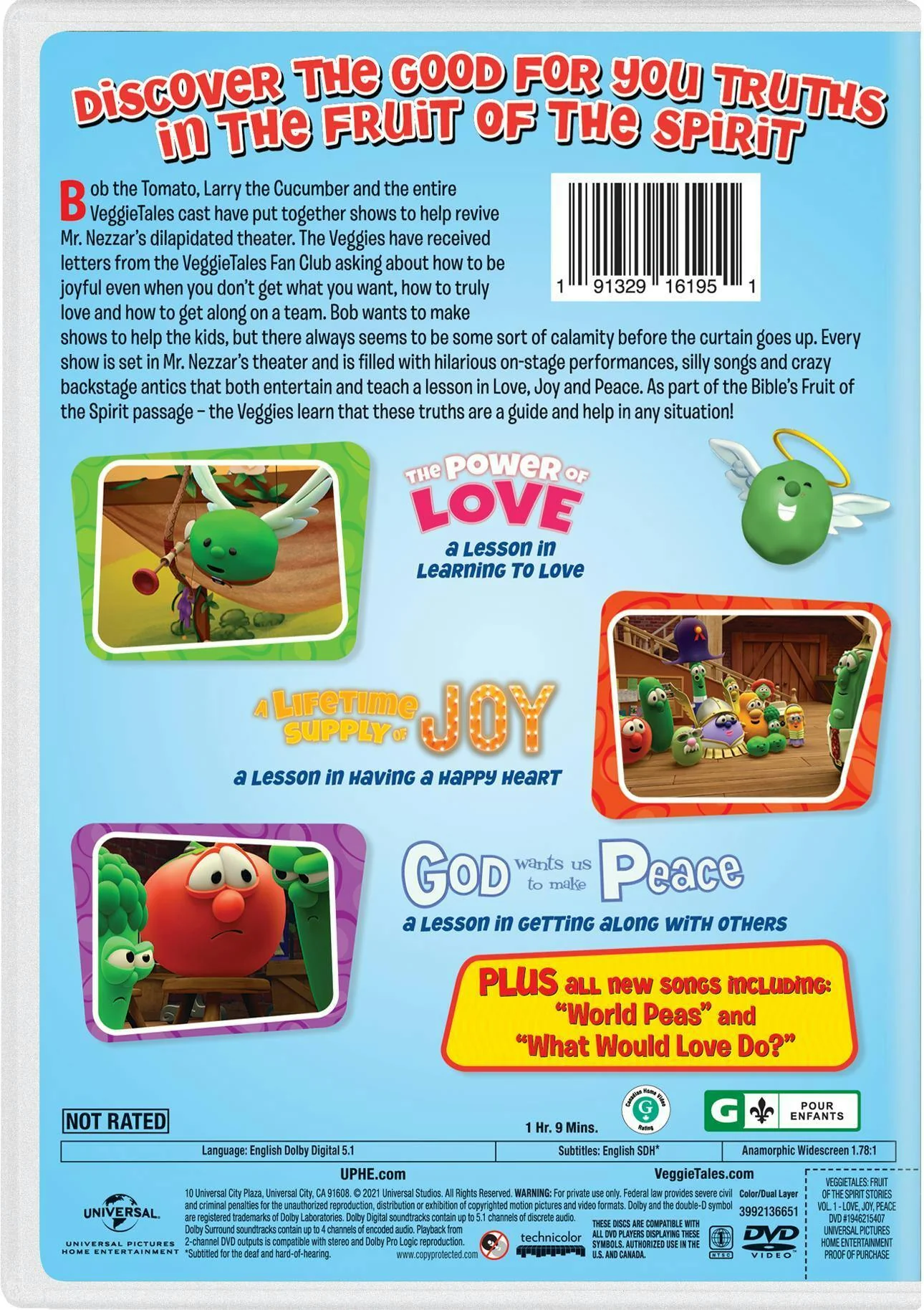 VeggieTales: Fruits of the Spirit Stories - Volume 1 [DVD] - Image 3
