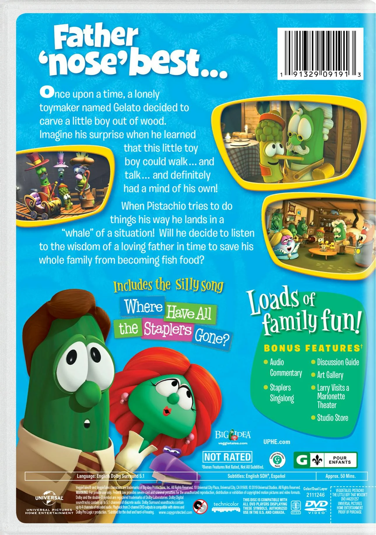 VeggieTales: Pistachio - The Little Boy That Woodn't [DVD] - Image 2