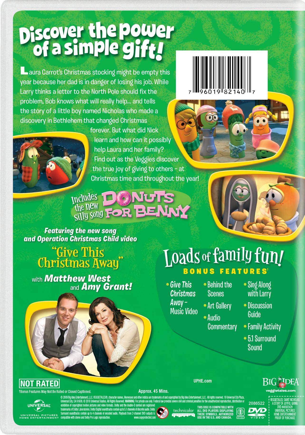 VeggieTales: Saint Nicholas - A Story of Joyful Giving [DVD] - Image 2