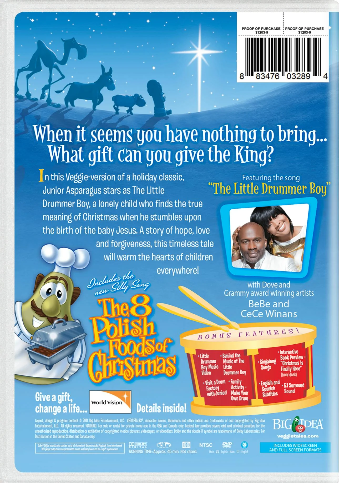 VeggieTales: The Little Drummer Boy [DVD] - Image 2