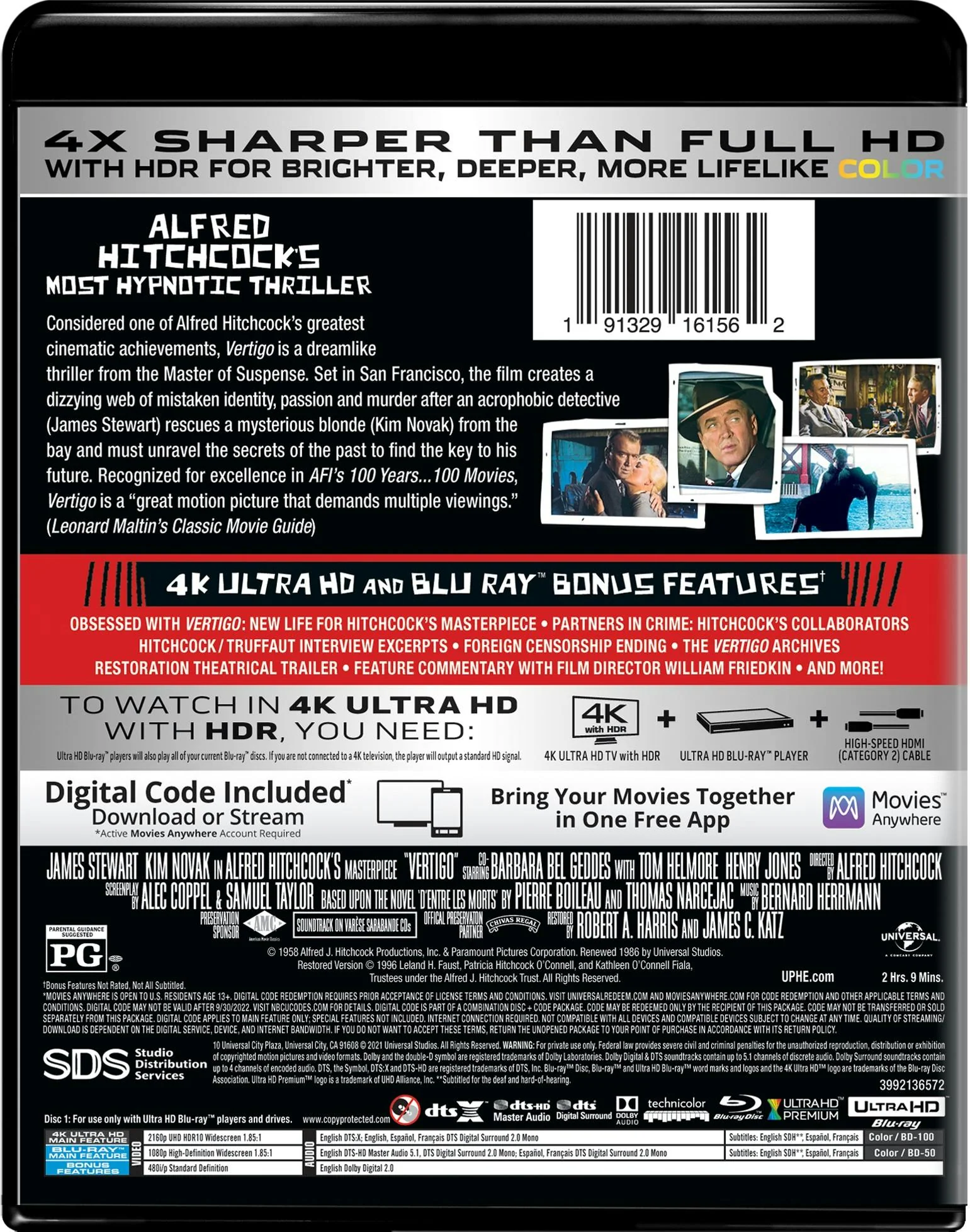 Vertigo (4K Ultra HD + Blu-ray) [UHD] - Image 2