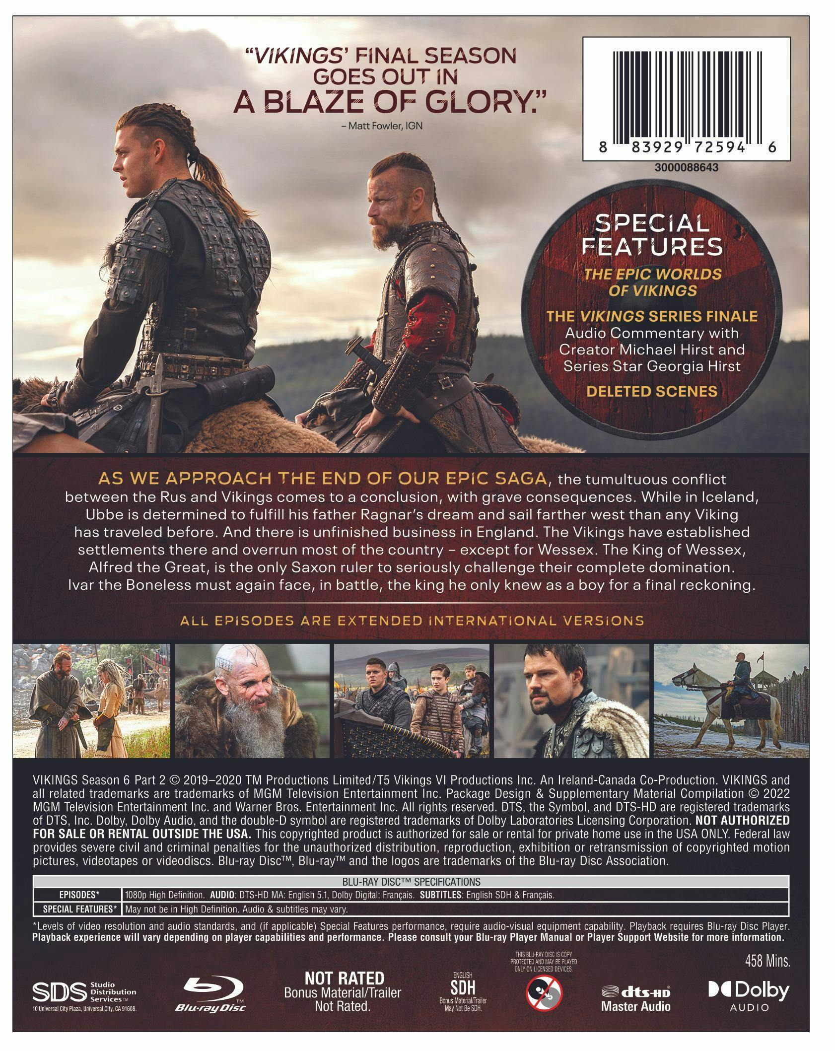 Vikings: Season 6 - Volume 2 (Box Set) [Blu-ray] - Image 2