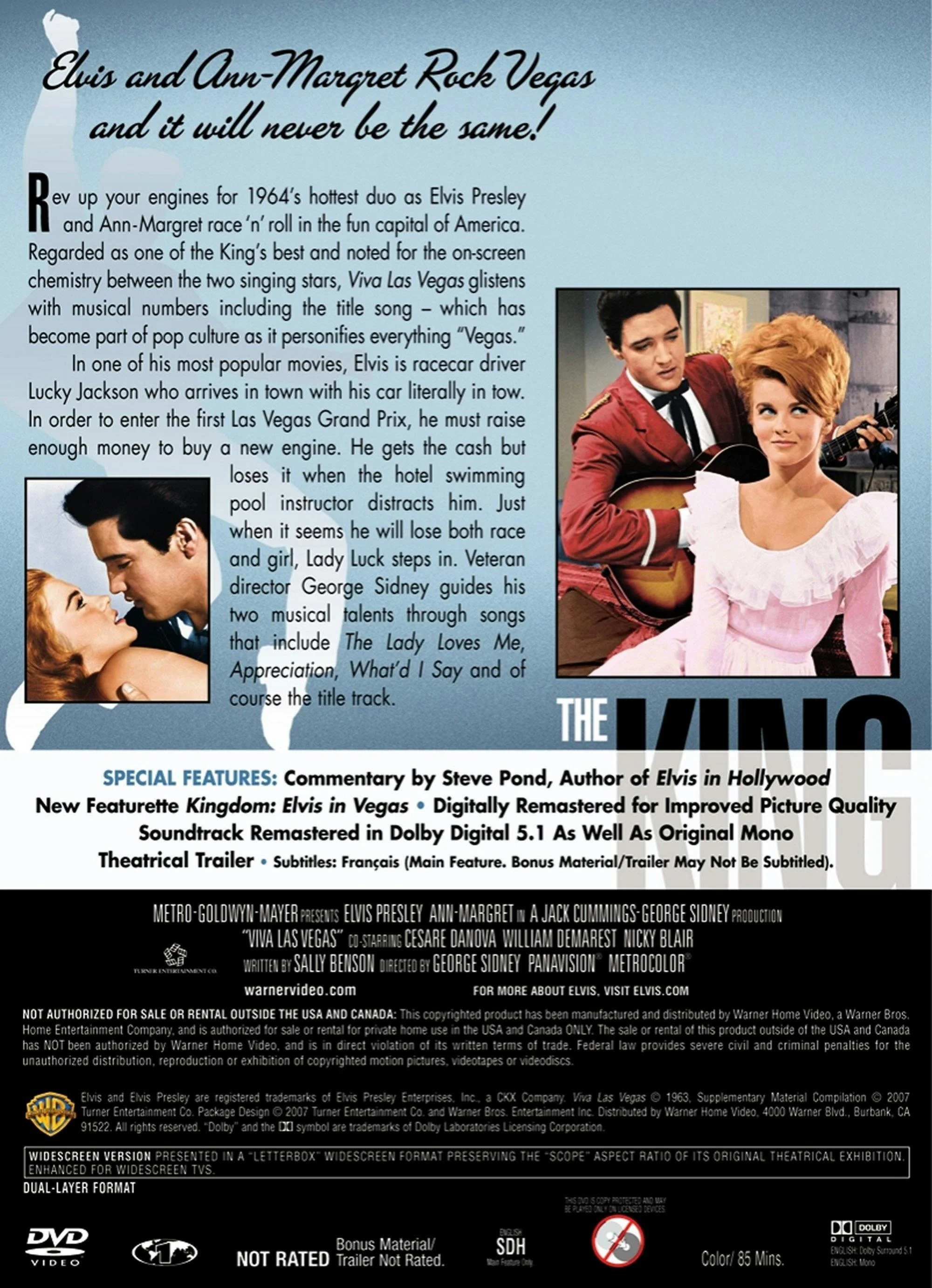 Viva Las Vegas (DVD Widescreen Deluxe Edition) [DVD] - Image 2