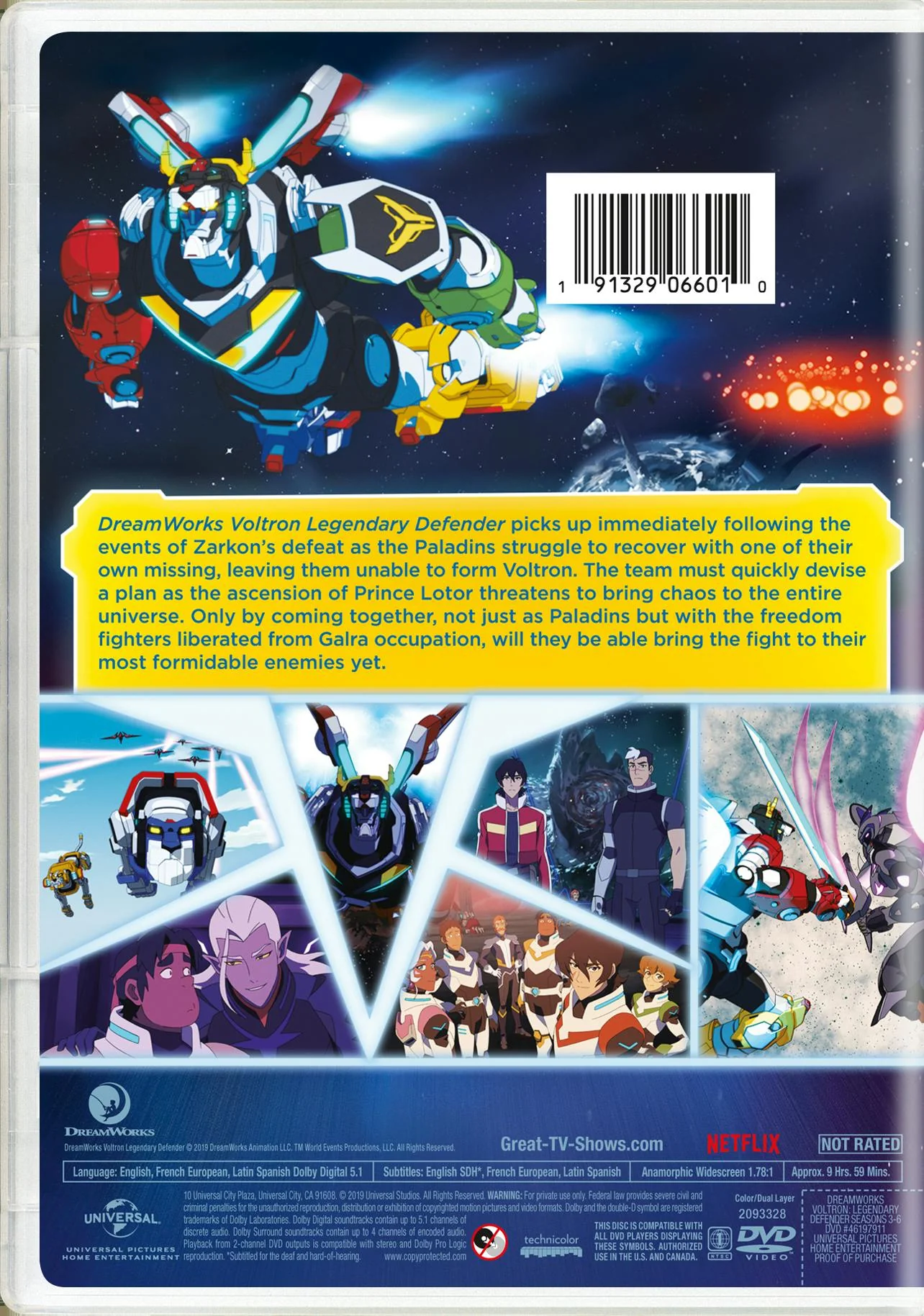 Voltron - Legendary Defender: Seasons 3-6 (DVD Set) [DVD] - Image 2