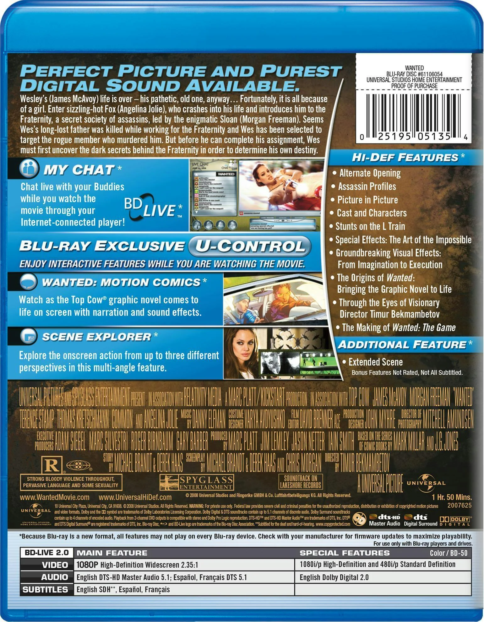 Wanted (Blu-ray Special Edition) [Blu-ray] - Image 2