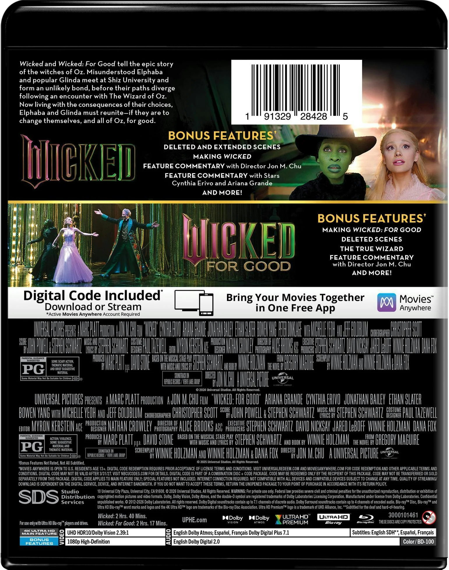 Wicked 2-Film Collection (4K Ultra HD + Digital) [UHD] - Image 3