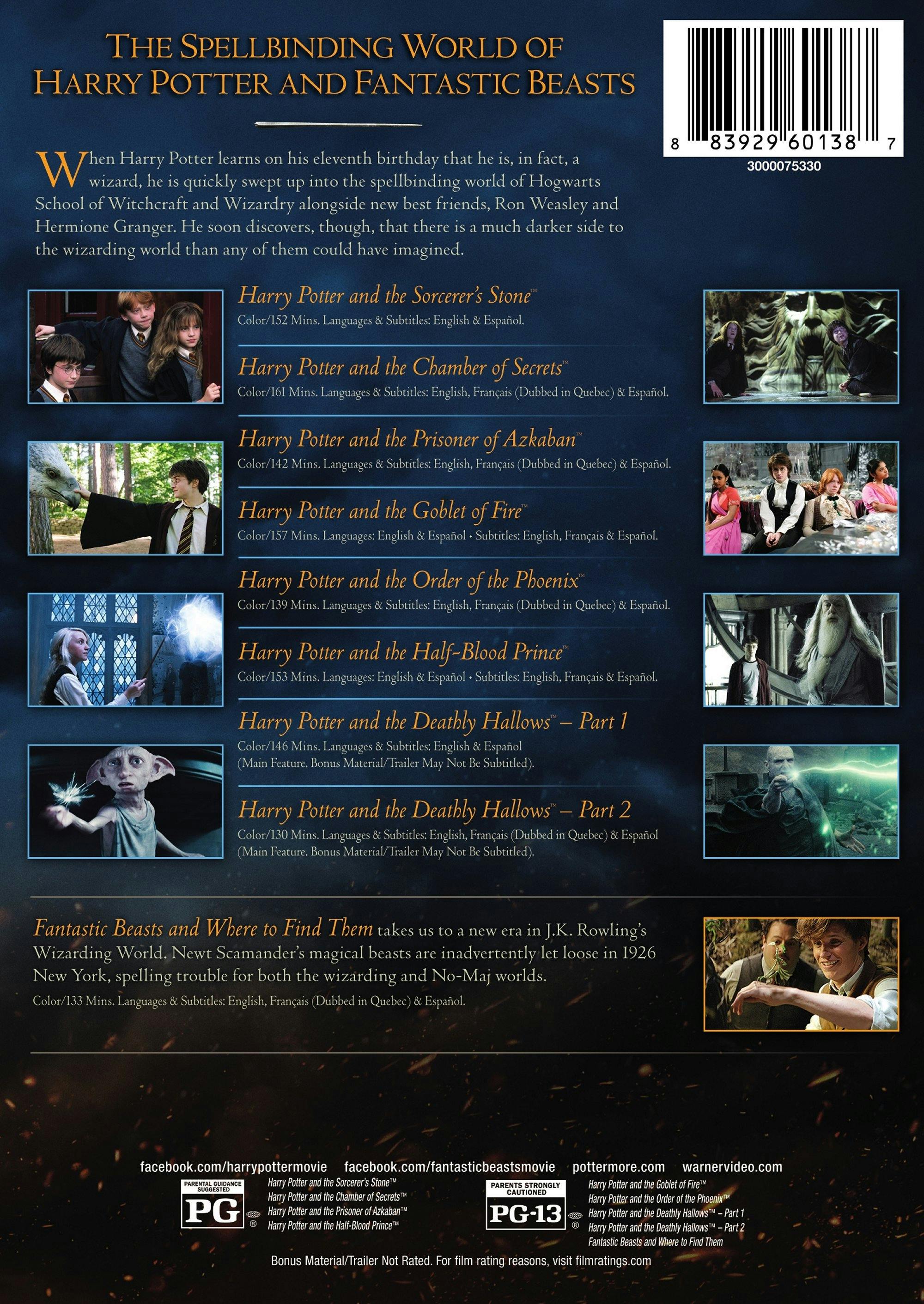 Wizarding World 9-film Collection (Box Set) [DVD] - Image 3