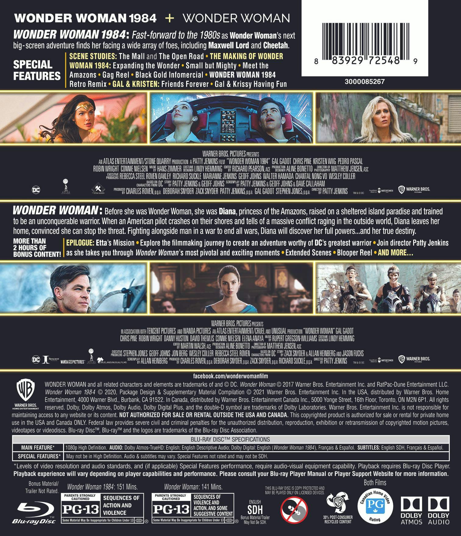 Wonder Woman/Wonder Woman 1984 (Blu-ray Double Feature) [Blu-ray] - Image 2