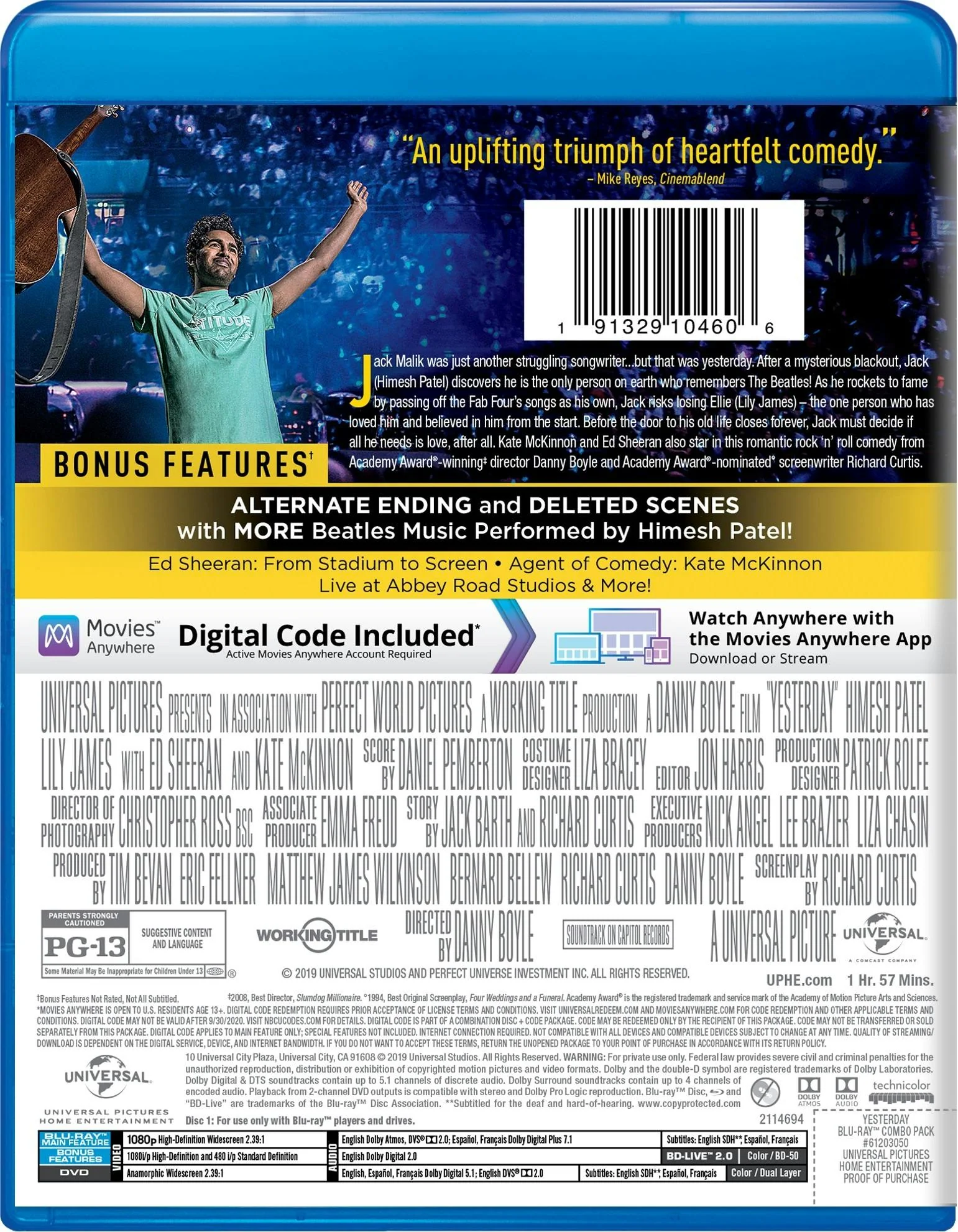 Yesterday (DVD + Digital) [Blu-ray] - Image 2