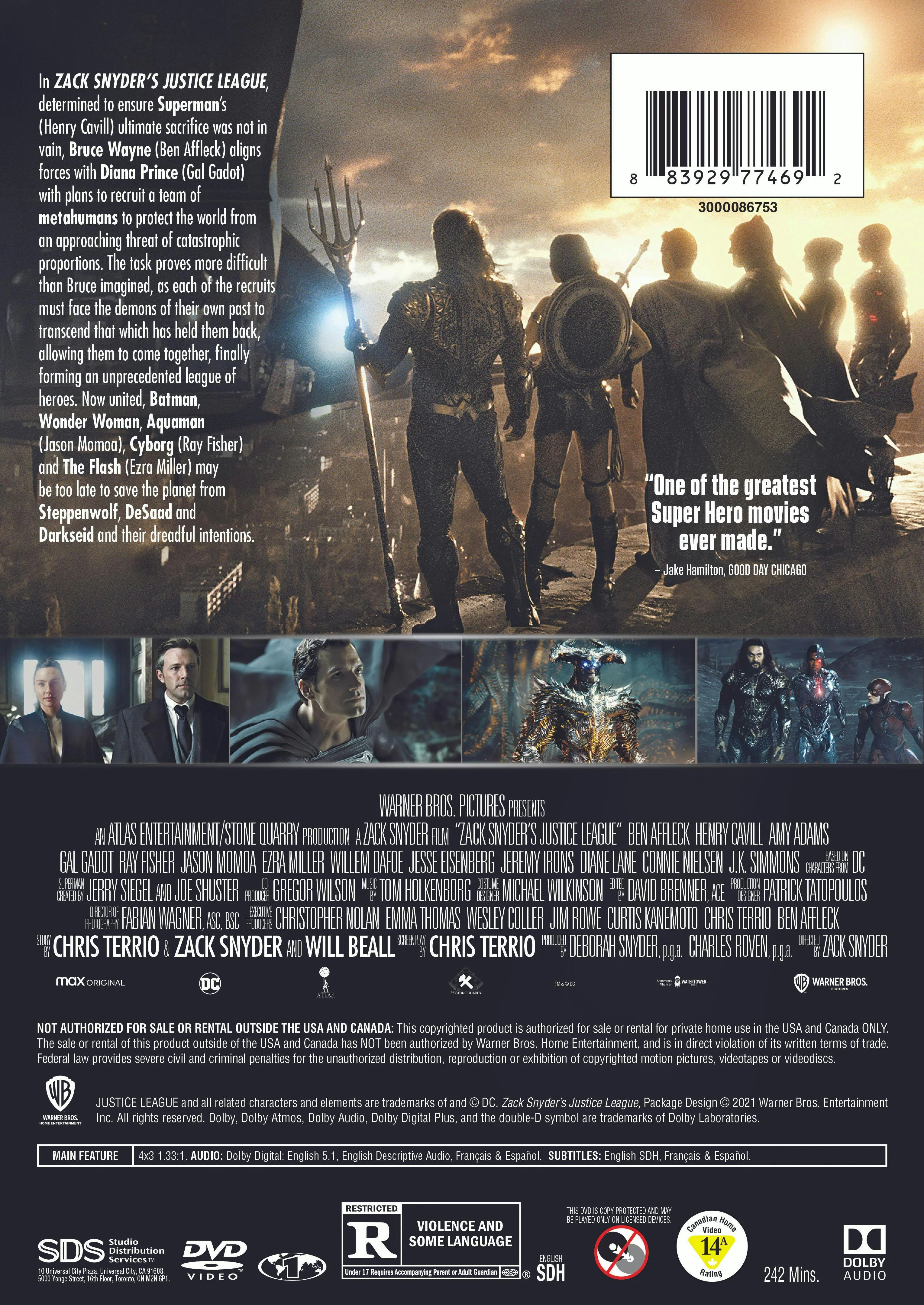 Zack Snyder's Justice League (DVD Zack Snyder's Cut) [DVD] - Image 2