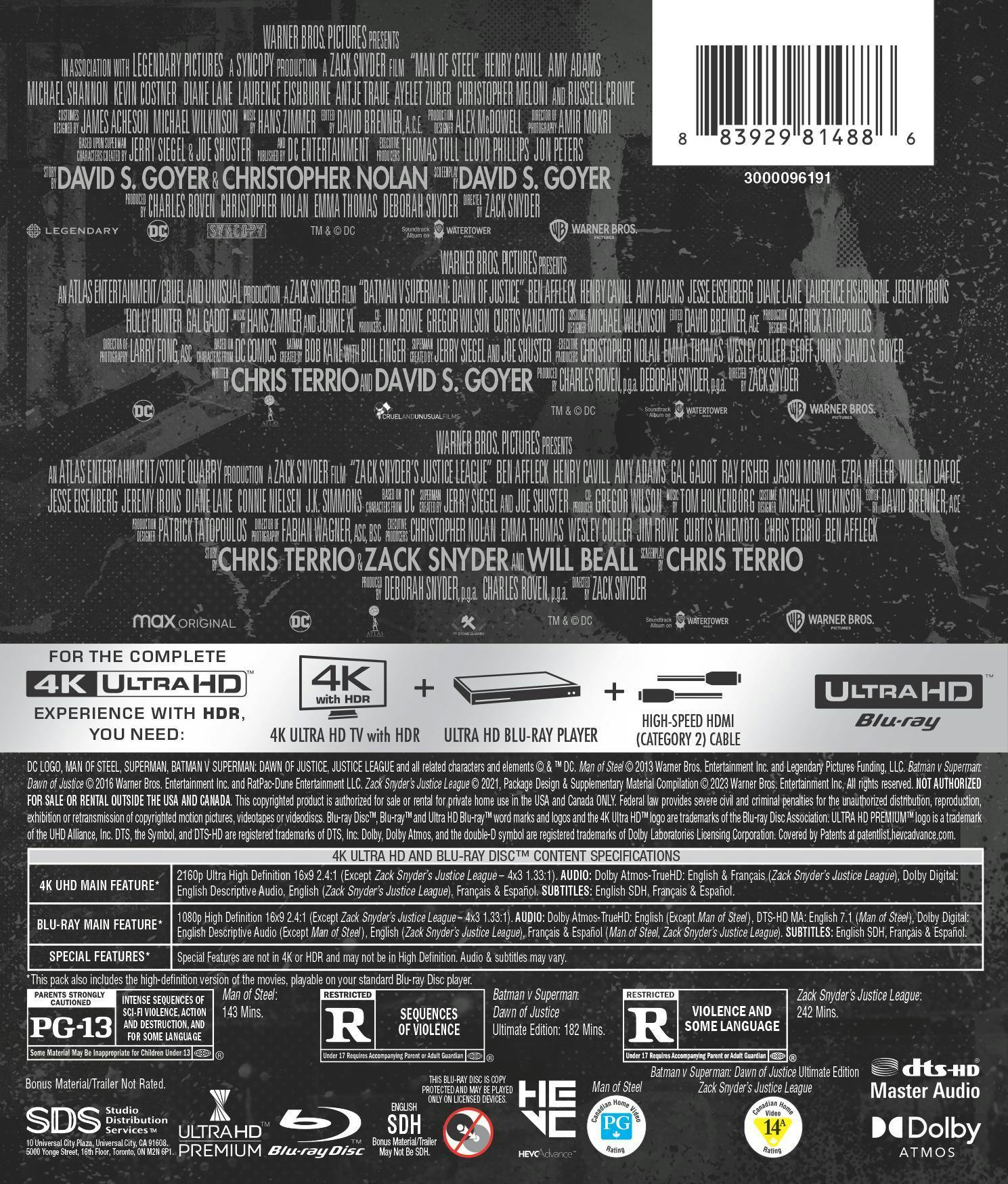 Zack Snyder's Justice League Trilogy (4K Ultra HD + Blu-ray) [UHD] - Image 3